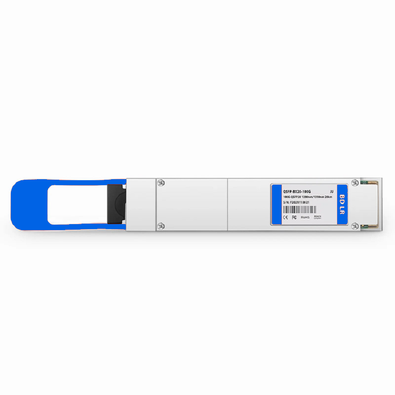 Refurb Squared Cisco Compatible 100GBASE-BX20-D QSFP28 BiDi 4 x 25G NRZ 1310nm-TX/1280nm-RX 20km DOM Simplex LC/UPC SMF Optical Transceiver Module