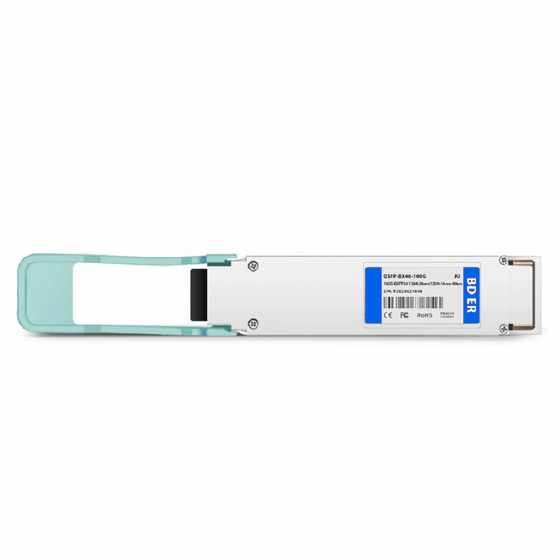 Refurb Squared Cisco Compatible 100GBASE-BX40-U QSFP28 BiDi 4 x 25G NRZ 1304.58nm-TX/1309.14nm-RX 40km DOM Simplex LC/UPC SMF Optical Transceiver Module