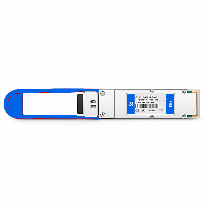 Refurb Squared Cisco QSFP-100/112G-ER4 Compatible 100GBASE-ER4 and 112G OTU4 QSFP28 Dual Rate 4 x 25G NRZ 1310nm 40km DOM Duplex LC/UPC SMF Optical Transceiver Module