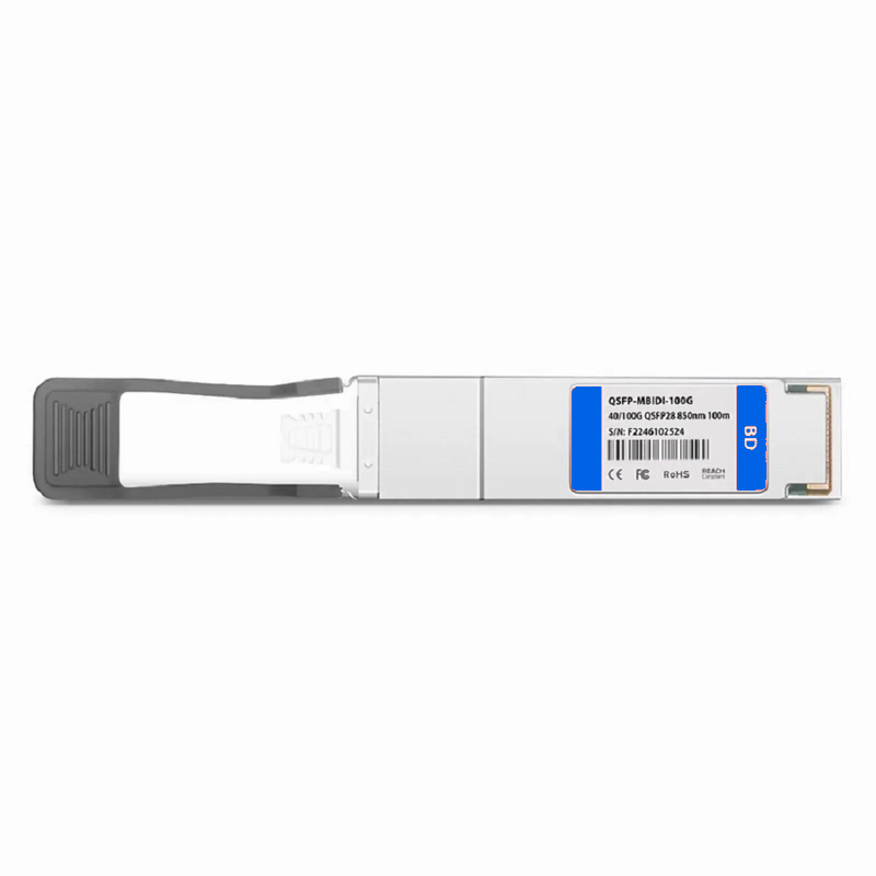 Refurb Squared Cisco QSFP-40/100-SRBD Compatible 40/100GBASE-SM4 SWDM4 QSFP28 Dual Rate 4 x 25G NRZ 850/880/910/940nm 100m DOM Duplex LC/UPC MMF Optical Transceiver Module