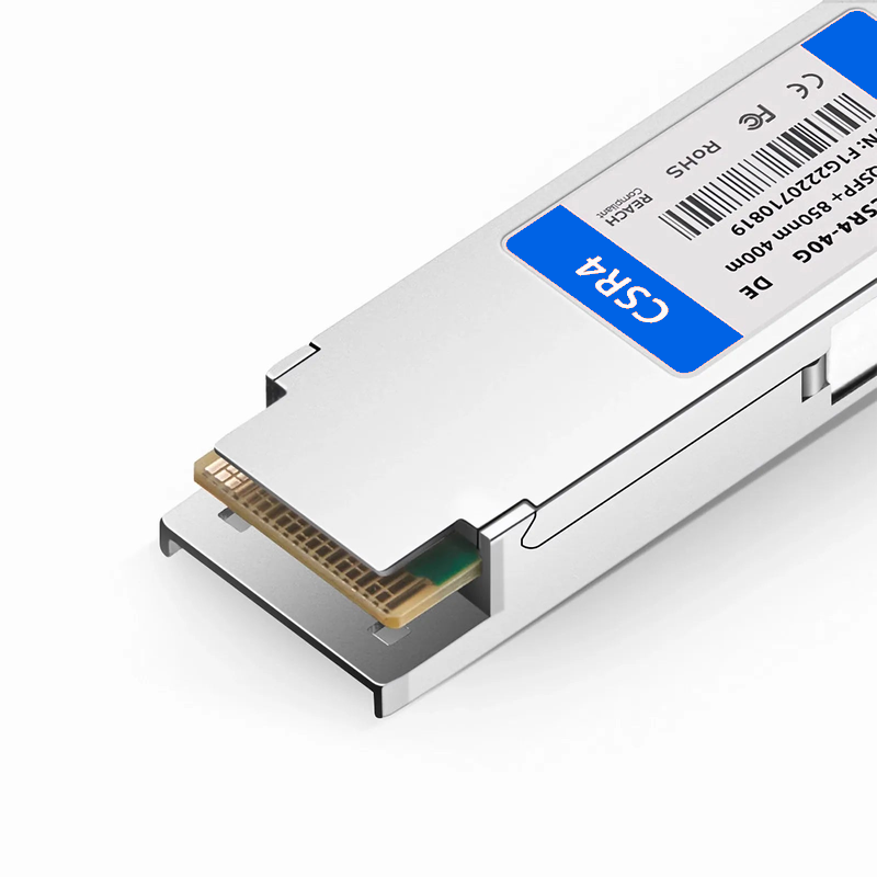 Refurb Squared Dell Compatible 40GBASE-ESR4 QSFP+ 850nm 400m DOM MPO-12/UPC MMF Optical Transceiver Module, Breakout to 4 x 10G-SR