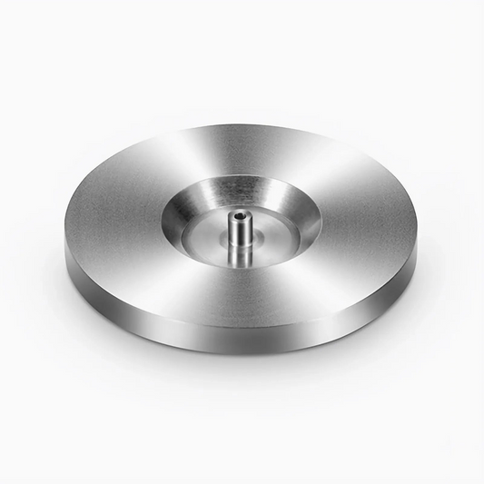 Refurb Squared SC/ST/FC UPC Connector Hand Polish Puck - Stainless Steel