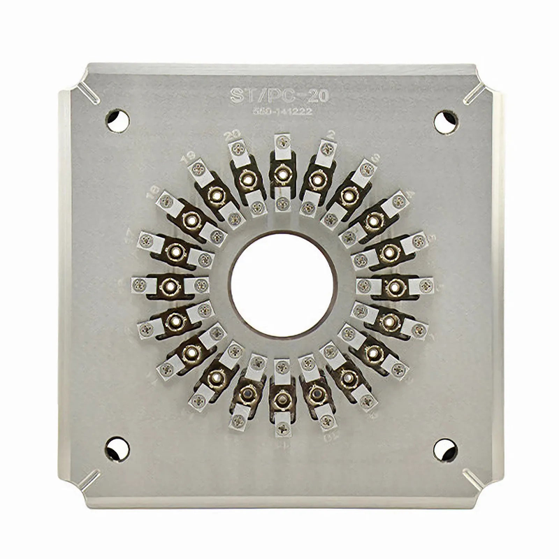 Refurb Squared Polishing Fixture/Holder for ST/UPC 20 Connectors (ST/UPC-20 Connector Jig)