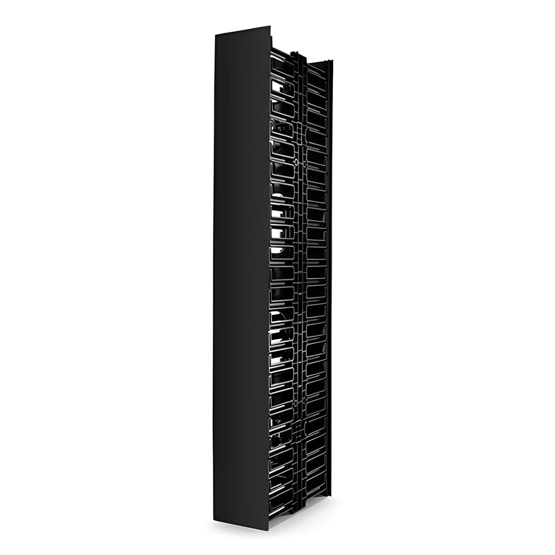 Refurb Squared Vertical Dual Sided Cable Manager, 45RU, Bend Radius Finger, 4.9 in. Wide