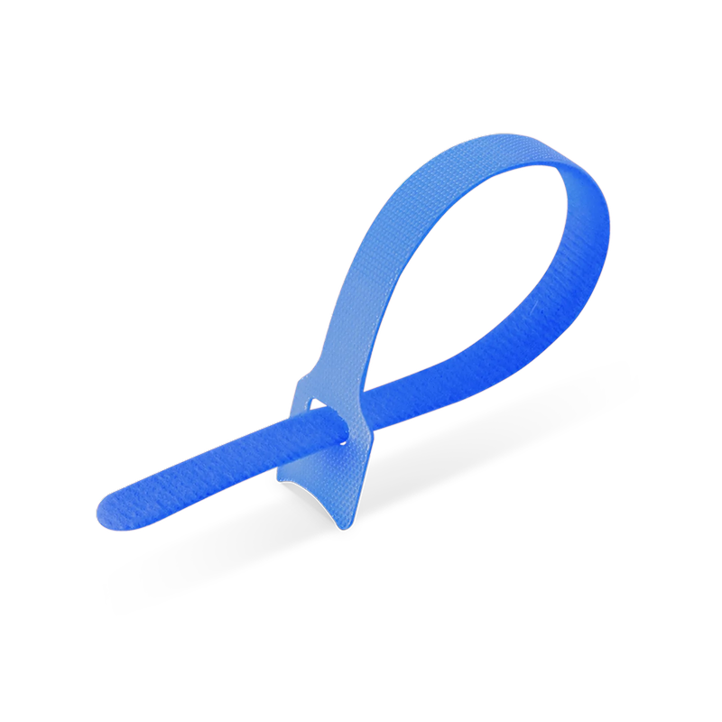 Refurb Squared 100Pcs/Pack 8in.L x 0.5in.W T-type Reusable Cable Ties, Blue
