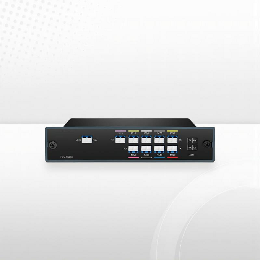 Refurb Squared 9 Channels CWDM Mux Demux, 1270-1590nm, 2.4dB Typical IL, LC/UPC, Single Fiber, Side-A, FMU Plug-in Module
