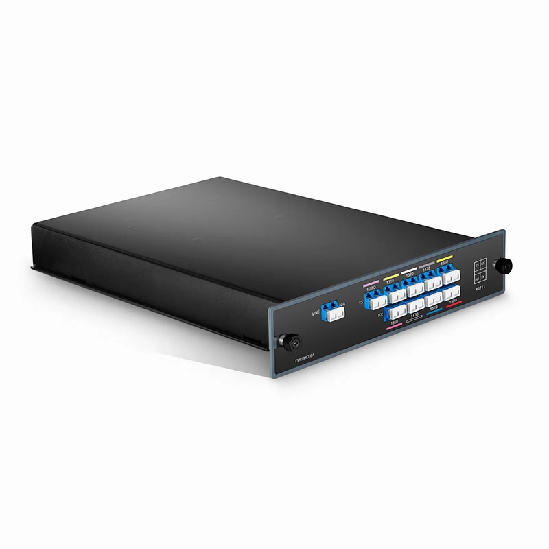 Refurb Squared 9 Channels CWDM Mux Demux, 1270-1590nm, 2.4dB Typical IL, LC/UPC, Single Fiber, Side-A, FMU Plug-in Module