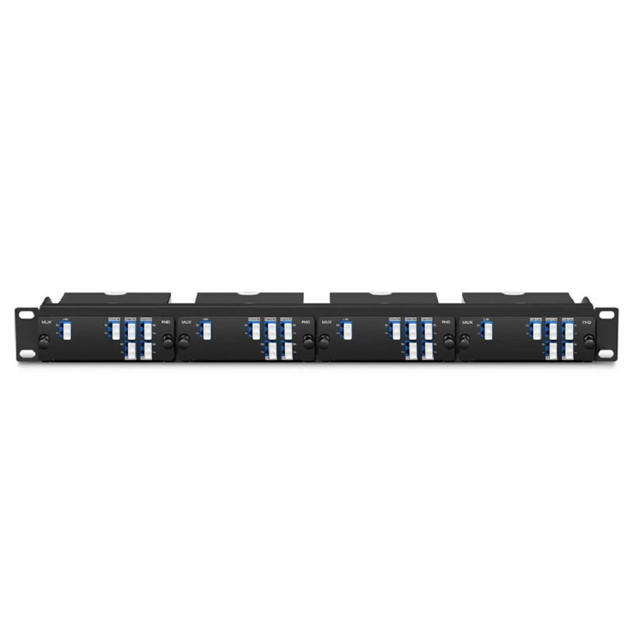 Refurb Squared 1 x 5 Band DWDM Mux Demux, 100GHz C21-C60, 2.2dB Typical IL, LC/UPC, Dual Fiber, High Density, FHDA Plug-in Module