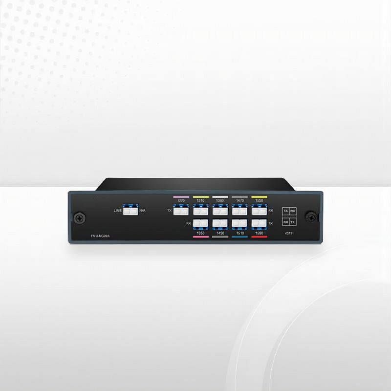Refurb Squared 9 Channels CWDM Mux Demux, 1270-1590nm, 2.4dB Typical IL, LC/UPC, Single Fiber, Side-A, FMU Plug-in Module