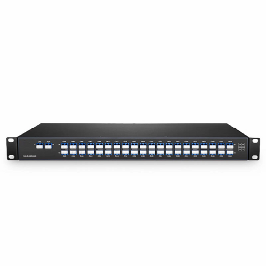Refurb Squared 40 Channels Even DWDM Mux Demux, Super C-band 150GHz 190.7125-196.5625THz, with Monitor Port, 5.5dB Typical IL, LC/UPC, Dual Fiber, FMU 1U Rack Mount