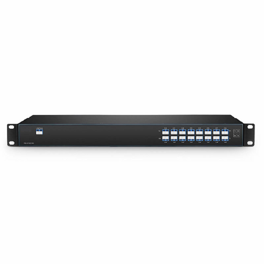 Refurb Squared 16 Channels DWDM Mux Demux, 100GHz C37-C52, with Monitor, Expansion and 1310nm Port, 4.6dB IL, LC/UPC, Dual Fiber, FMU 1U Rack Mount