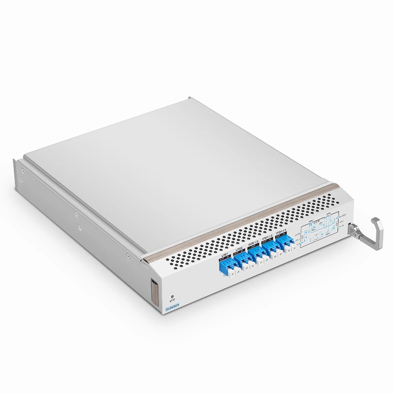 Refurb Squared D7000 OLA2525, DWDM EDFA In-line Amplifier with Dual LA 15-25dB Gain, 21.5dBm Output for D7000 Series Managed Chassis, with Built in OSC, VOA