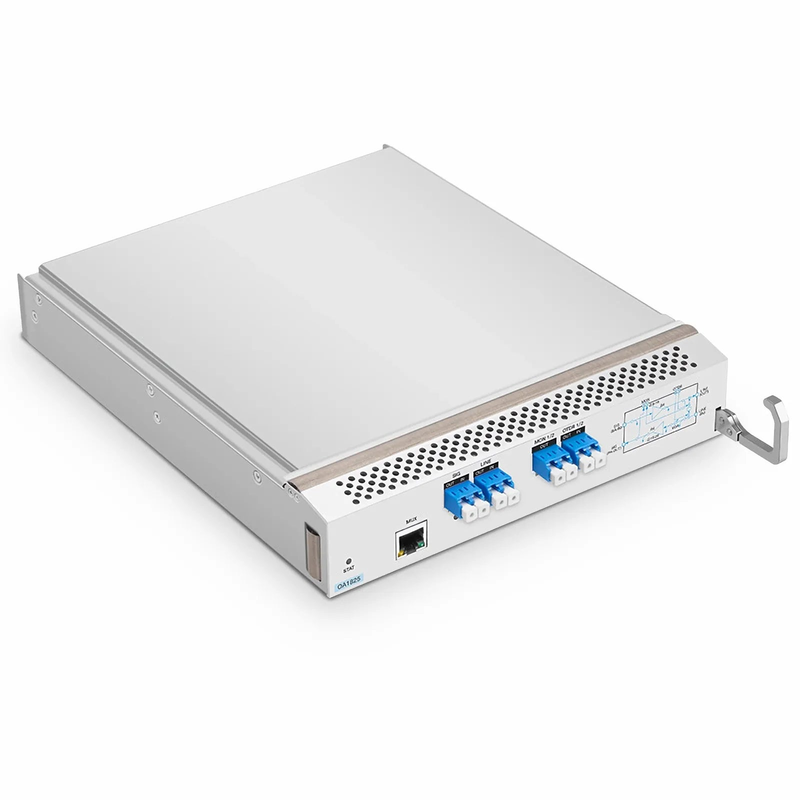 Refurb Squared D7000 OA1825, DWDM EDFA Bidirectional Amplifier with PA 15-25dB and BA 8-18dB Gain, 21.5dBm Output for D7000 Series Managed Chassis, with Built in OSC, VOA