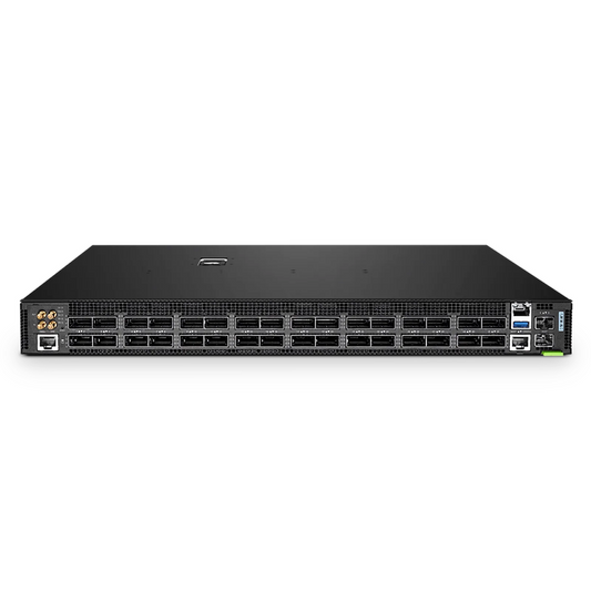 Refurb Squared N9550-32D, 32-Port Ethernet HPC/AI Data Center Switch, 32 x 400Gb QSFP-DD, PicOSA®, Broadcom Tomahawk 3 Chip, Front-to-Back Airflow