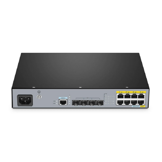 Refurb Squared S3240-8P, 8-Port Gigabit Ethernet L2+ PoE+ Switch, 8 x PoE+ Ports@120W, with 4 x 10Gb SFP+ Uplinks, PicOSA®, Fanless