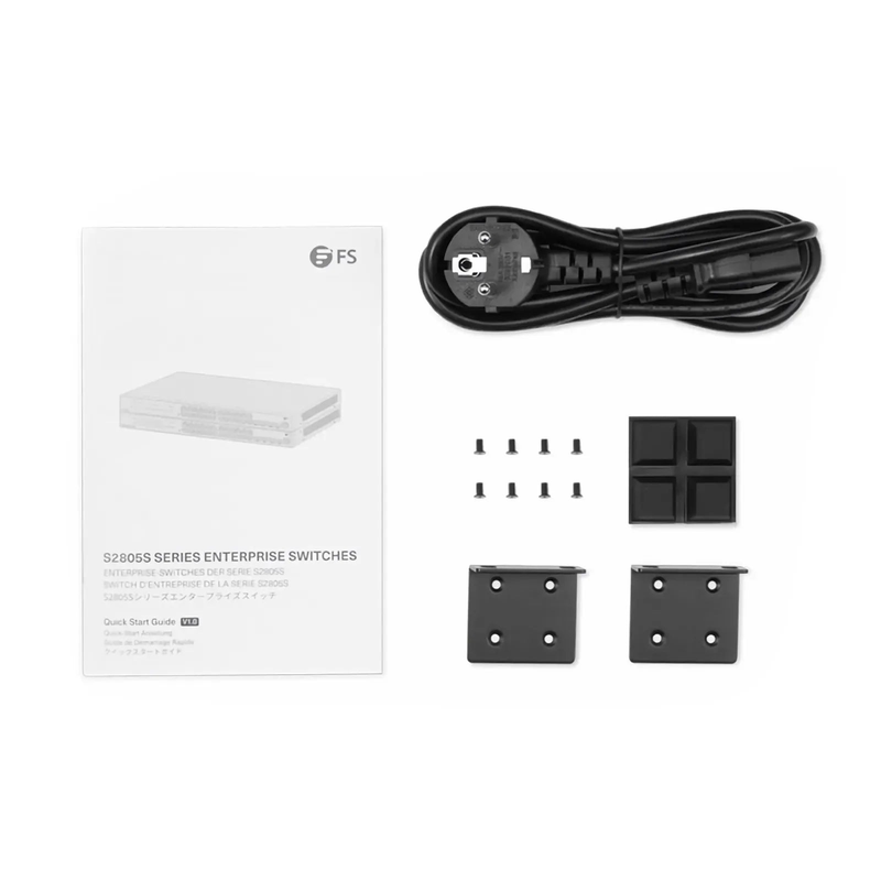Refurb Squared S2805S-24TF-P, 24-Port Gigabit Ethernet L2 Smart Managed PoE+ Switch, 24 x PoE+ Ports @370W, with 4 x 1Gb SFP Uplinks, Realtek Chip