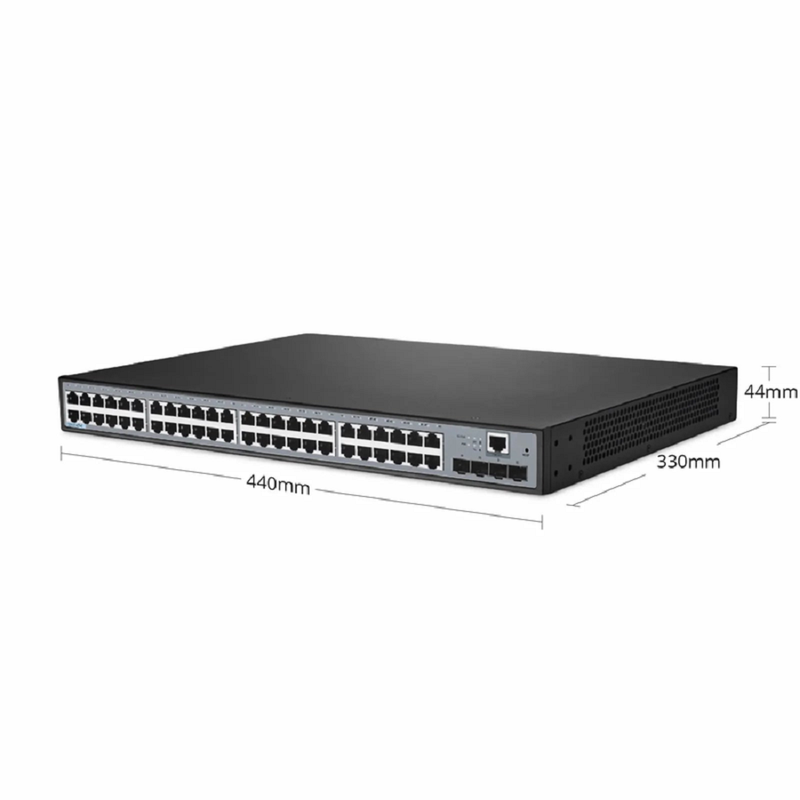 Refurb Squared S2805S-48T4S, 48-Port Gigabit Ethernet L3 Smart Managed Switch, 48 x Gigabit RJ45, with 4 x 10Gb SFP+ Uplinks, Realtek Chip