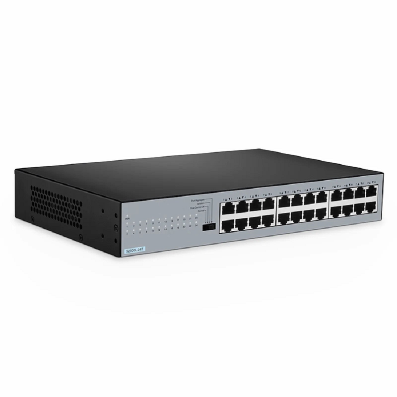 Refurb Squared S2500L-24T, 24-Port Gigabit Ethernet L2 Unmanaged Switch, 24 x 10/100/1000M Gigabit RJ45, Fanless, Desktop/Rackmount