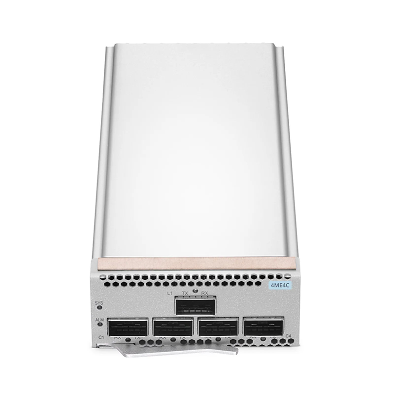 Refurb Squared D6000 4ME4C 400G Muxponder, 4 x 100G QSFP28 to 1 x 400G QSFP-DD for D6000-CH1U Managed Chassis