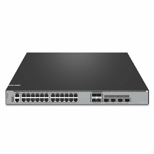 Refurb Squared S5860-24XMG, 24-Port Ethernet L3 Switch, 24 x 10GBASE-T/Multi-Gigabit Ports, 4 x 10Gb SFP+, with 4 x 25Gb SFP28 Uplinks, Support Stacking, Broadcom Chip