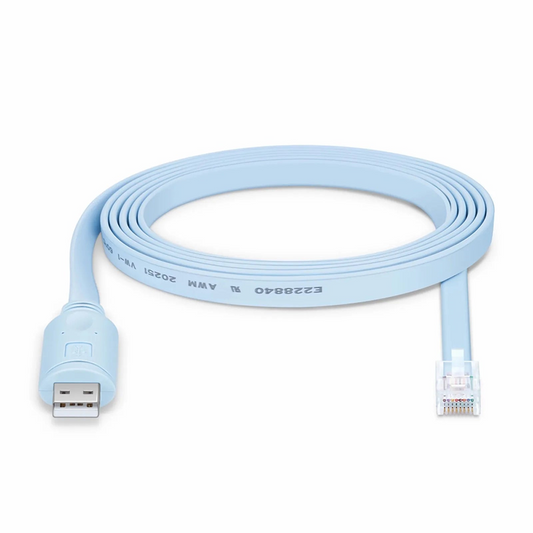 Refurb Squared 7ft (2m) USB (Male) to RJ45 (Male) Console Cable, Blue