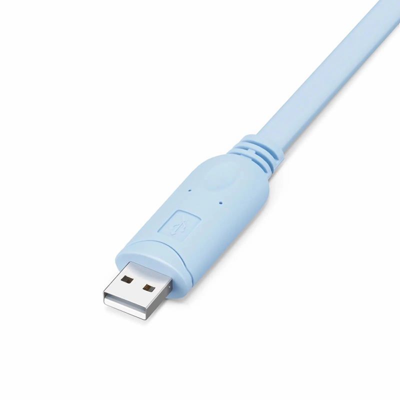Refurb Squared 7ft (2m) USB (Male) to RJ45 (Male) Console Cable, Blue