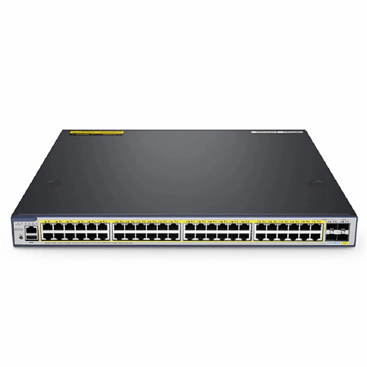 Refurb Squared S3410-48TS-P, 48-Port Gigabit Ethernet L2+ PoE+ Switch, 48 x PoE+ Ports @740W, with 2 x 10Gb SFP+ Uplinks and 2 x Combo SFP Ports, Stackable Switch, Broadcom Chip