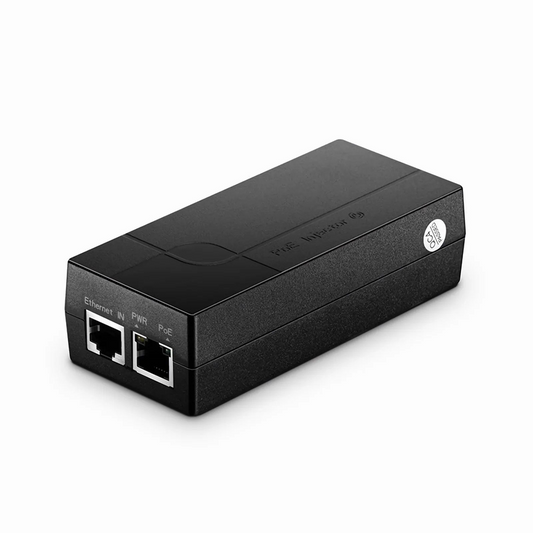 Refurb Squared Single Port 10/100/1000M Gigabit PoE Injector, PoE Port @ 18W