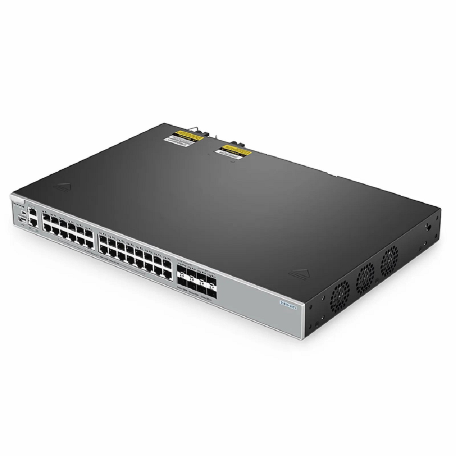 Refurb Squared S5810-28TS, 28-Port Gigabit Ethernet L3 Switch, 24 x Gigabit RJ45, 4 x RJ45/SFP Combo Ports, with 4 x 10Gb SFP+ Uplinks, Stackable Switch, Broadcom Chip