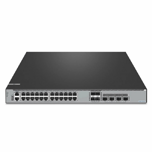Refurb Squared S5860-24XMG, 24-Port Ethernet L3 Switch, 24 x 10GBASE-T/Multi-Gigabit Ports, 4 x 10Gb SFP+, with 4 x 25Gb SFP28 Uplinks, Support Stacking, Broadcom Chip