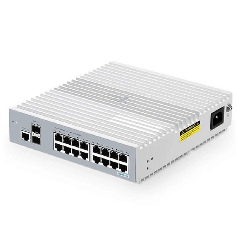 Refurb Squared S3410C-16TF, 16-Port Gigabit Ethernet L2+ Switch, 16 x 1Gb RJ45, with 2 x 1Gb SFP Uplinks, PicOSA®, Support MLAG, Broadcom Chip, Fanless