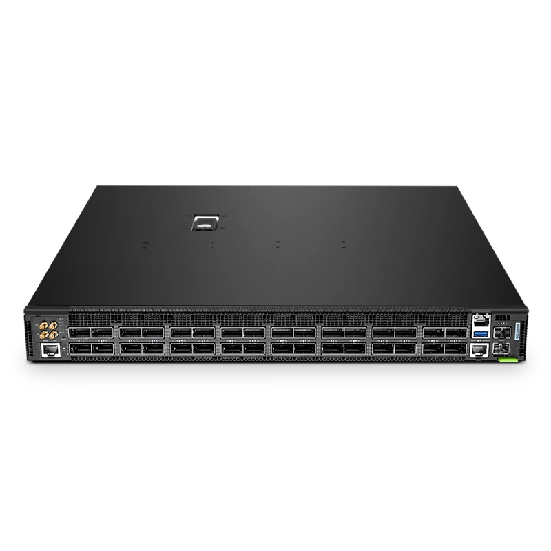 Refurb Squared N9550-32D, 32-Port Ethernet HPC/AI Data Center Switch, 32 x 400Gb QSFP-DD, PicOSA®, Broadcom Tomahawk 3 Chip, Front-to-Back Airflow