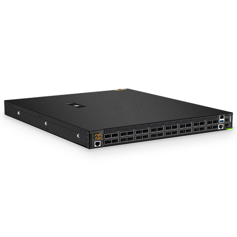 Refurb Squared N9550-32D, 32-Port Ethernet HPC/AI Data Center Switch, 32 x 400Gb QSFP-DD, PicOSA®, Broadcom Tomahawk 3 Chip, Front-to-Back Airflow
