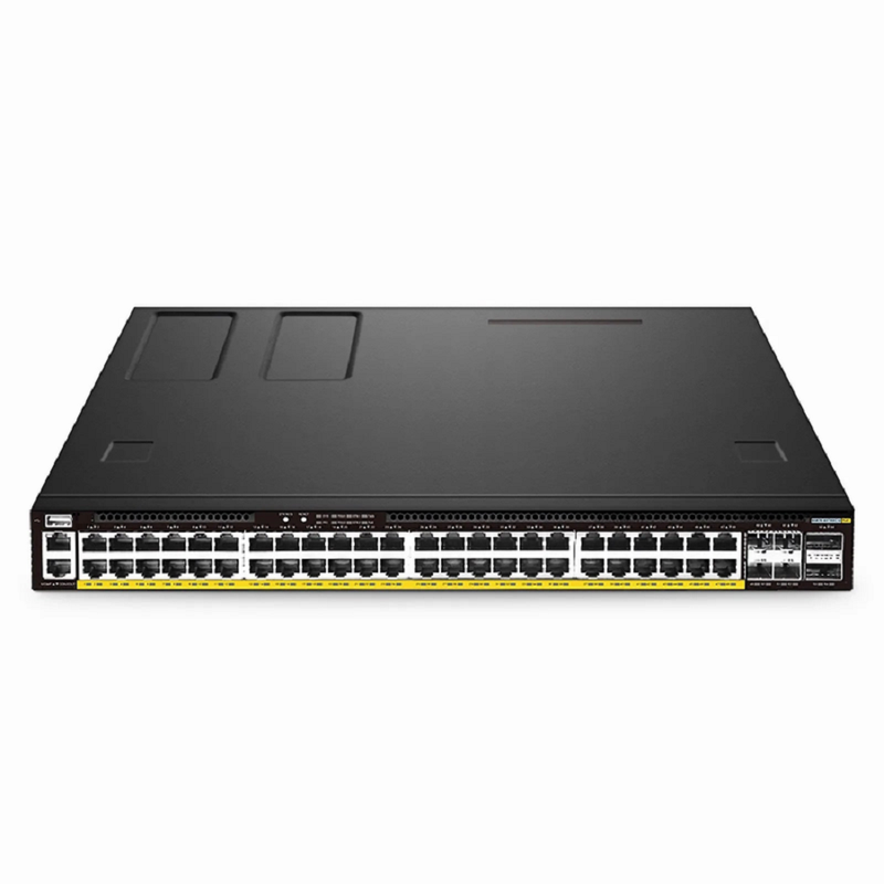 Refurb Squared S5870-48T6BC-U, 48-Port Ethernet L3 PoE++ Switch, 48 x PoE++ Ports @1560W, with 4 x 25Gb SFP28 and 2 x 100Gb QSFP28 Uplinks, PicOSA®, Support EVPN-VXLAN, MLAG & Perpetual PoE, Broadcom Chip