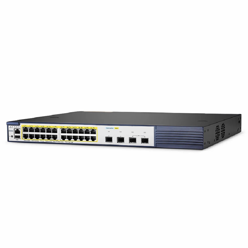 Refurb Squared S3410-24TS-P, 24-Port Gigabit Ethernet L2+ PoE+ Switch, 24 x PoE+ Ports @740W, with 2 x 10Gb SFP+ Uplinks and 2 x Combo SFP Ports, PicOSA®, Support MLAG, Broadcom Chip