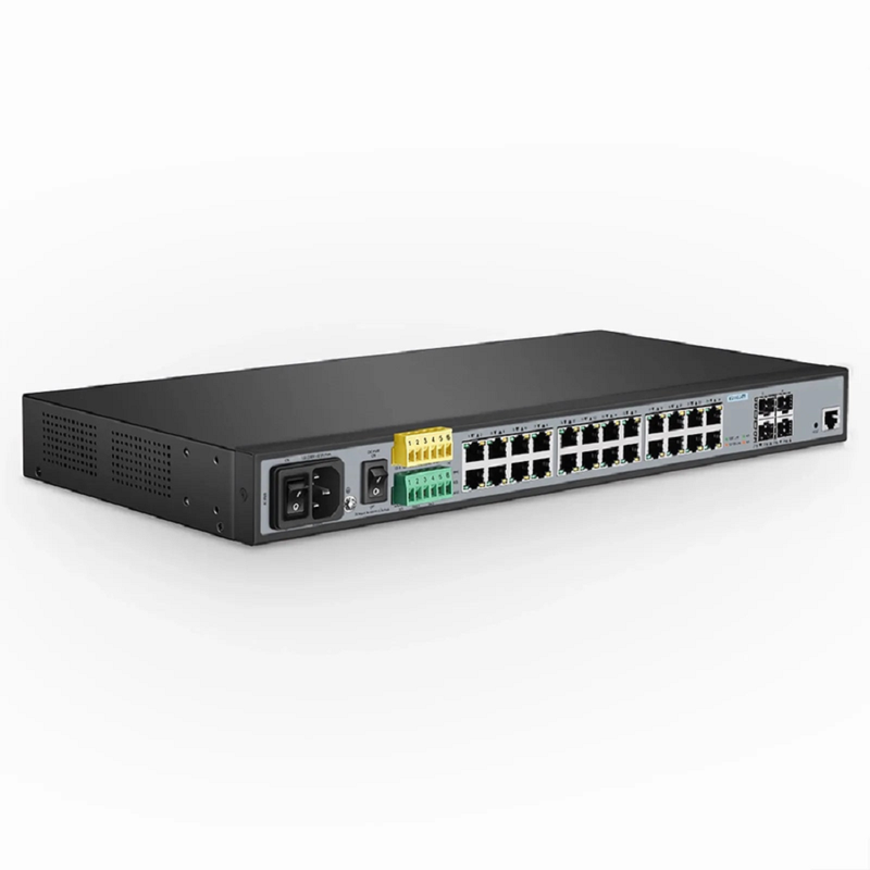 Refurb Squared IES3110-24TF, 24-Port Gigabit Ethernet L2+ Managed Industrial Switch, 20 x 10/100/1000BASE-T, with 4 x 1Gb RJ45/SFP Combo, -40 to 75A°C Operating Temperature