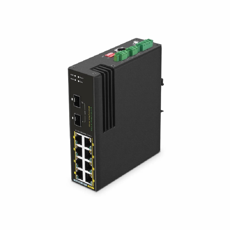 Refurb Squared TSN3220-10S, 8-Port Gigabit Ethernet L2 Managed TSN Industrial Switch, 8 x 10/100/1000BASE-T, with 2 x 1/10Gb SFP+, -40 to 75A°C Operating Temperature