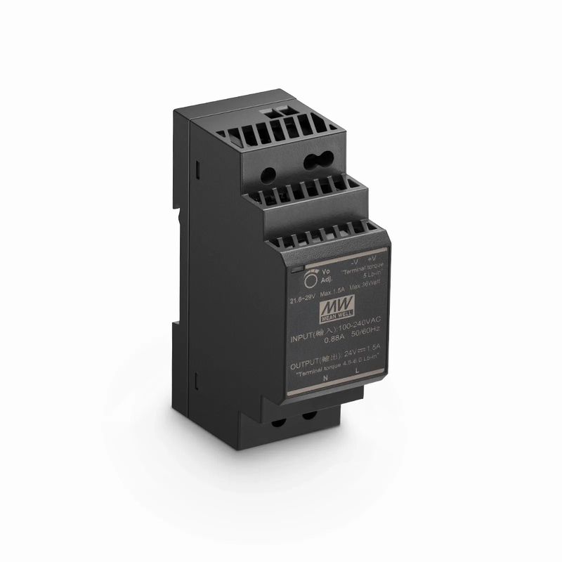Refurb Squared 30W 24VDC Ultra Slim Step-Shaped DIN Rail Industrial Power Supply