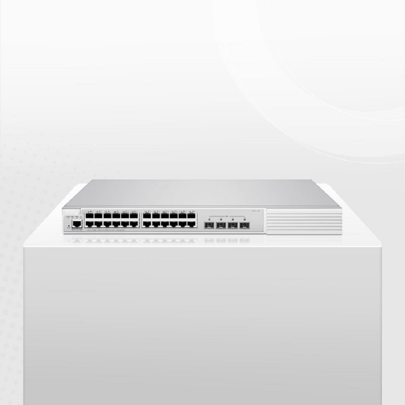 Refurb Squared S3910-24TS, 24-Port Gigabit Ethernet L2+ Switch, 24 x Gigabit RJ45, with 4 x 10Gb SFP+ Uplinks, Stackable Switch, Broadcom Chip
