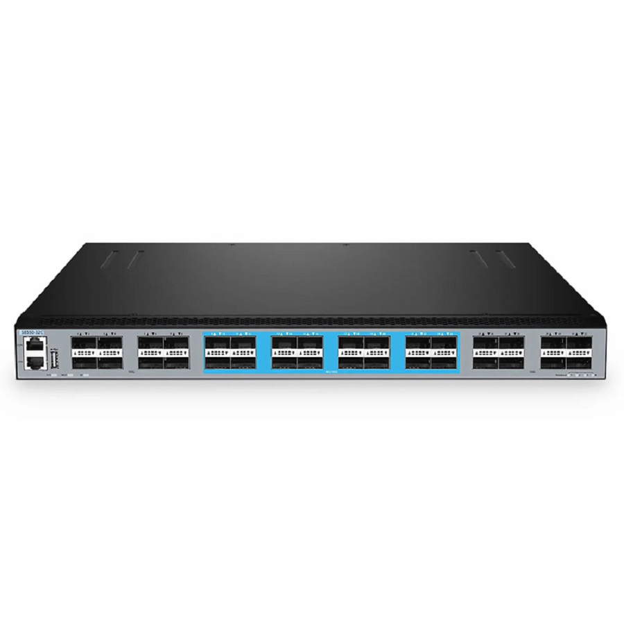 Refurb Squared S8550-32C, 32-Port Ethernet L3 Switch, 32 x 100Gb QSFP28, Support MPLS&MLAG, Hyper-Converged Infrastructure
