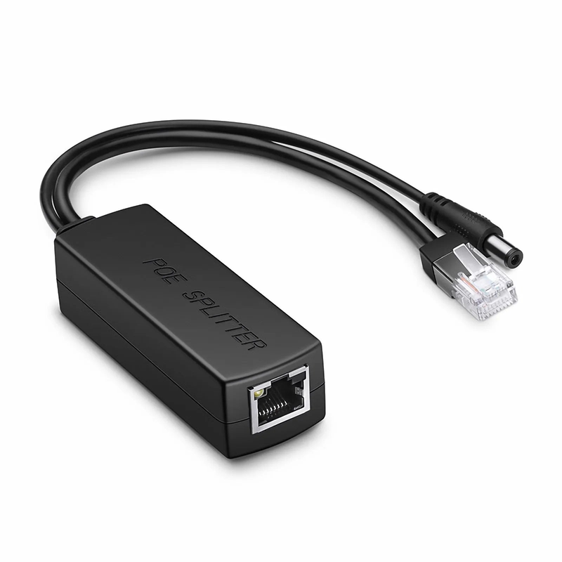 Refurb Squared Single Port 10/100M PoE Splitter Cable with DC 12V Output, 13W