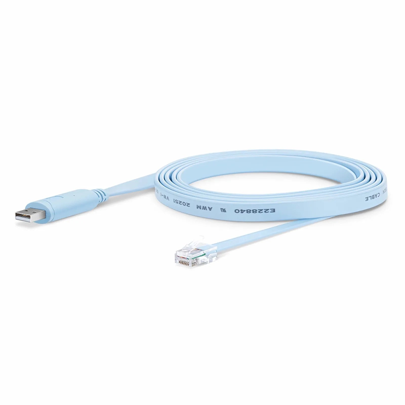 Refurb Squared 7ft (2m) USB (Male) to RJ45 (Male) Console Cable, Blue