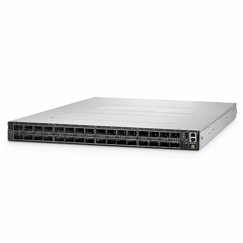 Refurb Squared MQM9700-NS2F, NVIDIAA® 64-Port NDR 400G InfiniBand Data Center Switch, 32 OSFP Ports, Managed, x86 Dual Core, NVIDIA QuantumA-2 Chip, P2C Airflow