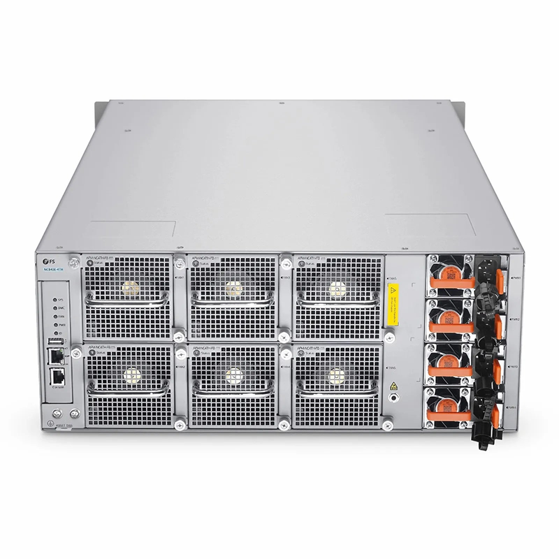 Refurb Squared NC8400-4TH, 4-Slot 4U Ethernet L3 Data Center Chassis Switch Unloaded, with 4x 40/100/400Gb Line Cards, Supports MLAG, Broadcom Chip