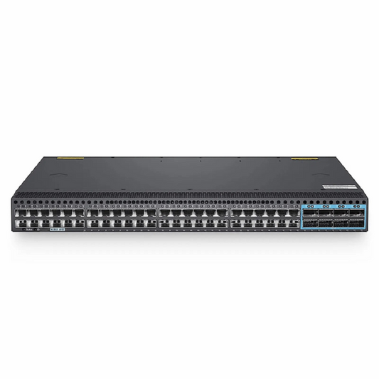 Refurb Squared N5860-48SC, 48-Port Ethernet L3 Data Center Switch, 48 x 10Gb SFP+, with 8 x 100Gb QSFP28, Support MLAG/Stacking, Broadcom Chip, Dual AC PSUs, Front-to-Back Airflow