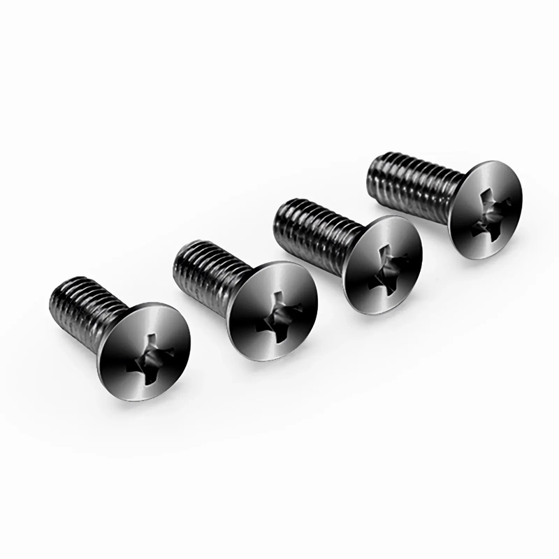 Refurb Squared M6A20mm Screw and Nut, Zinc-plated, Black, 50pcs/Pack