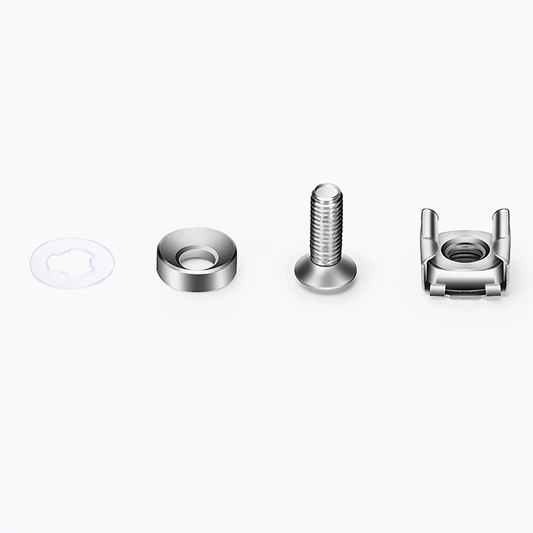 Refurb Squared M5A16mm Model Screw and Nut, Nickel-plated, Silver, 50pcs/Pack