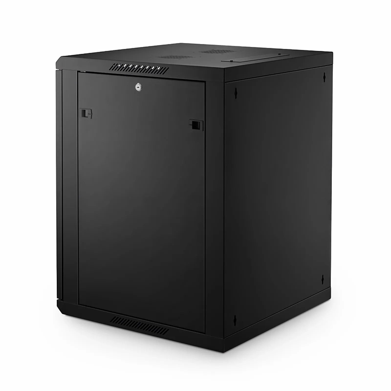 Refurb Squared 15U GW600-Series 19" 4-Post Wall Mount Cabinet with Glass Front Door