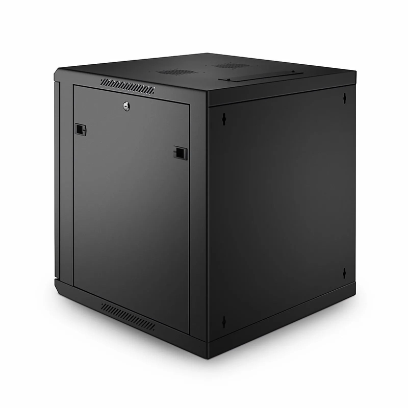 Refurb Squared 12U GW600-Series 19" 4-Rails Wall Mount Cabinet with Glass Front Door