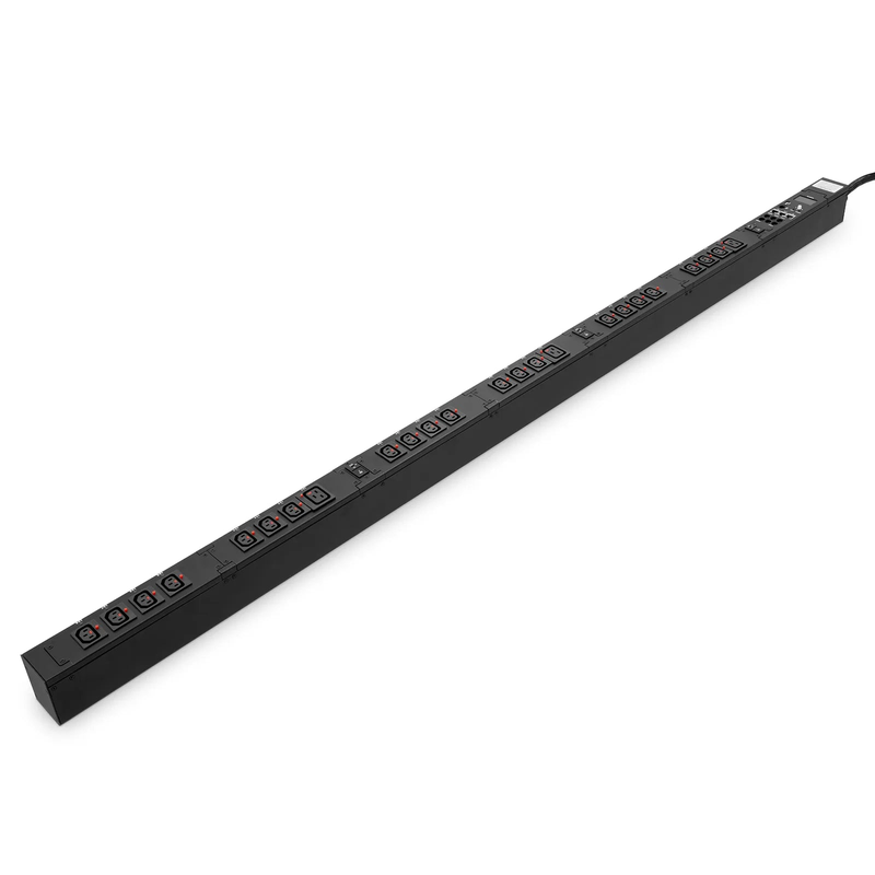 Refurb Squared 23kW 3-Phase 32A/415V Switched Rack PDU, 21 x C13 & 3 x C19 Outlets, IEC309 32A 3P+N+PE Plug, 10ft Cord, 0U Vertical